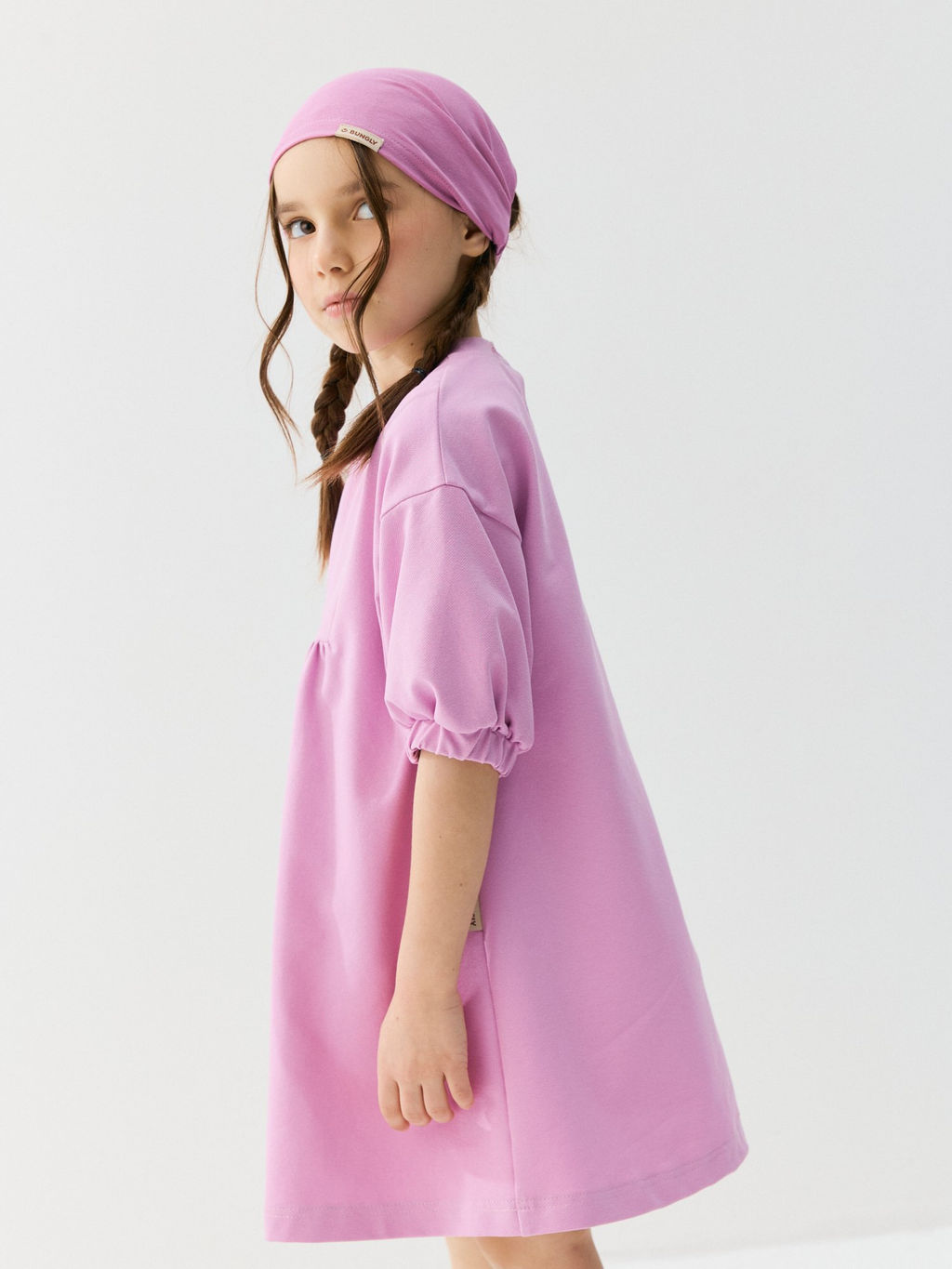 Платье из джинскота Сиреневый крокус - Bungly фото 4