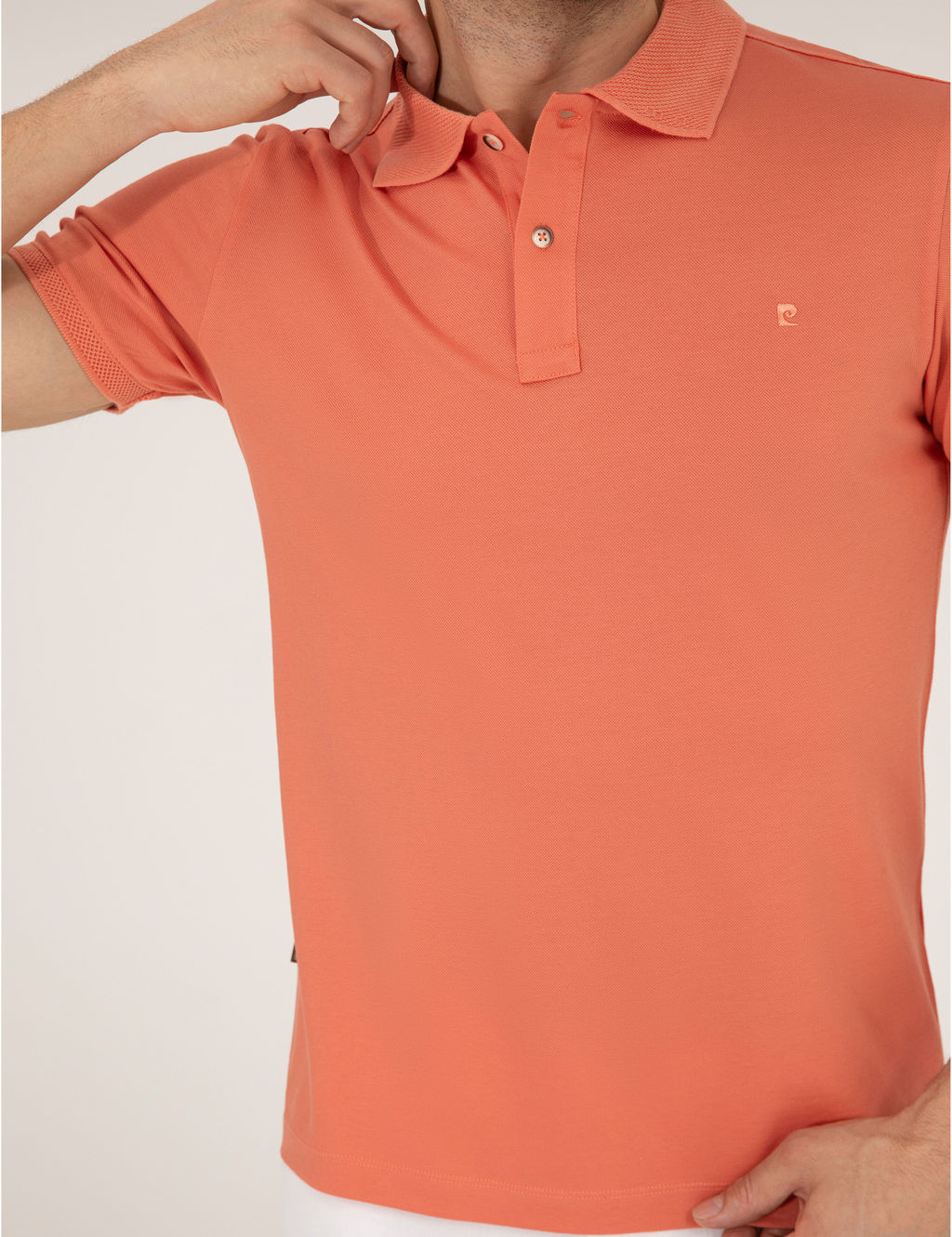 Pembe Slim Fit Polo Yaka Merserize Ti__rt