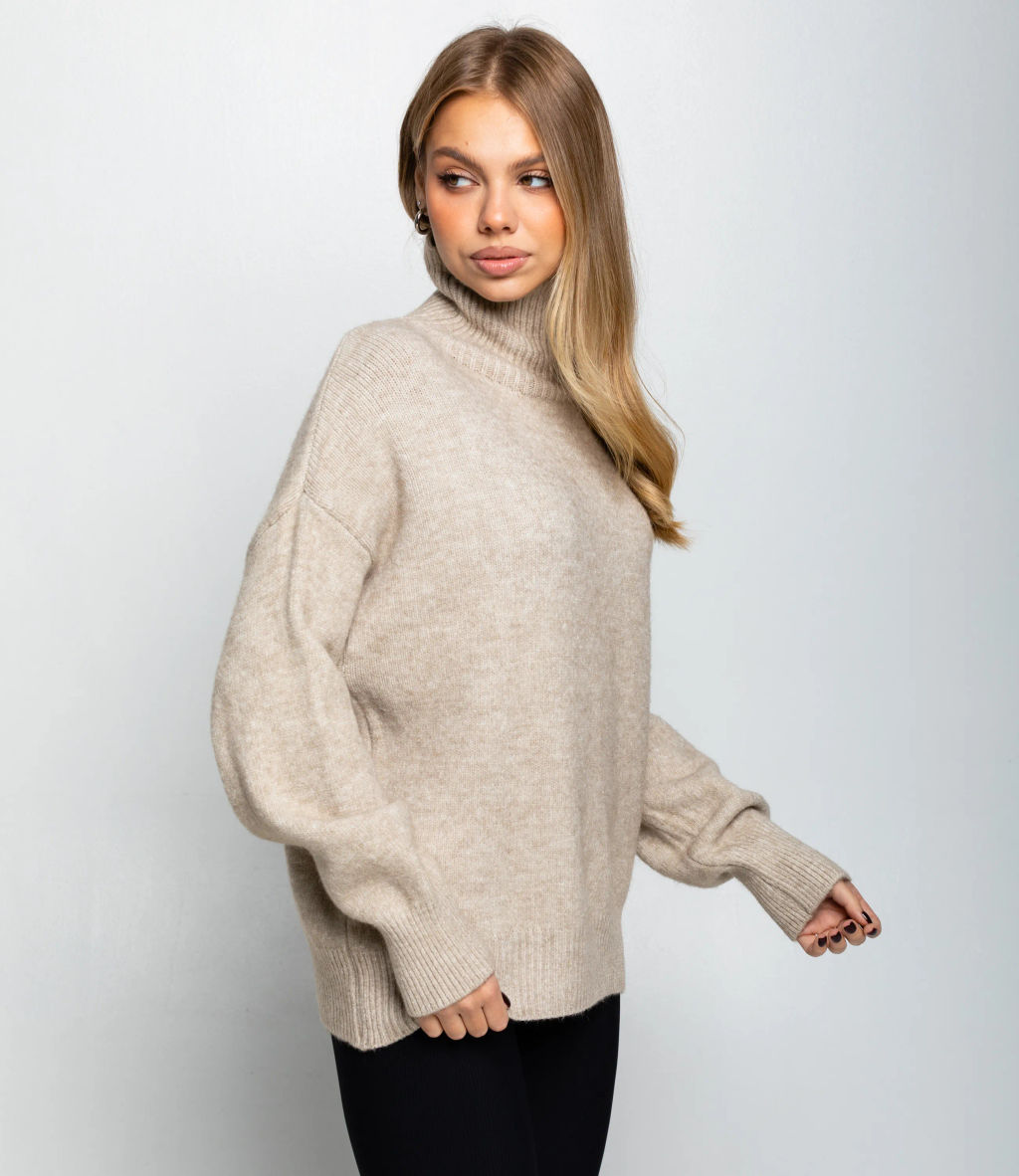 Свитер #КТ2587 (1), светло-бежевый - Dommod фото 2