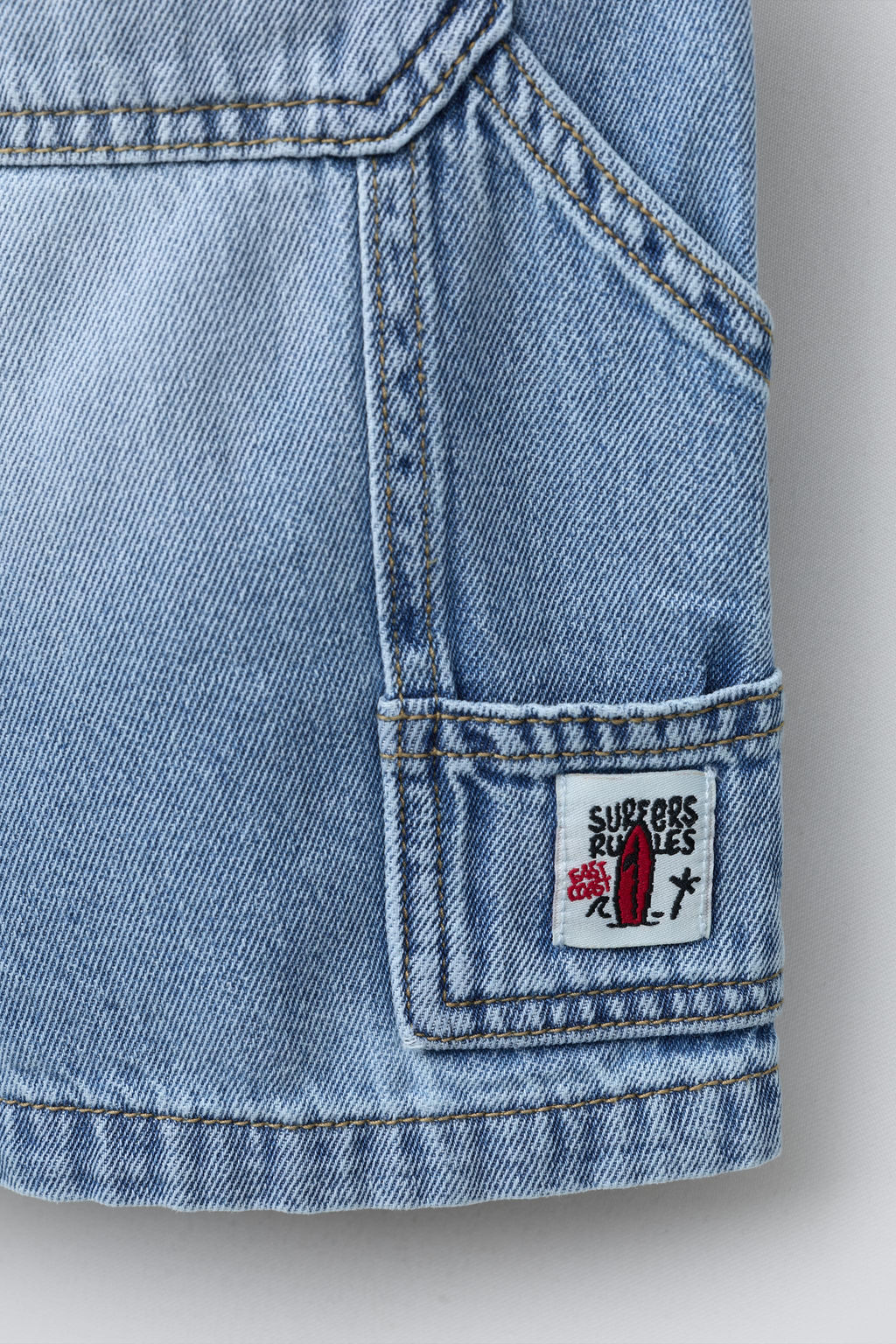 BERMUDA DENIM BAGGY CARPENTER / Azul - Zara фото 4