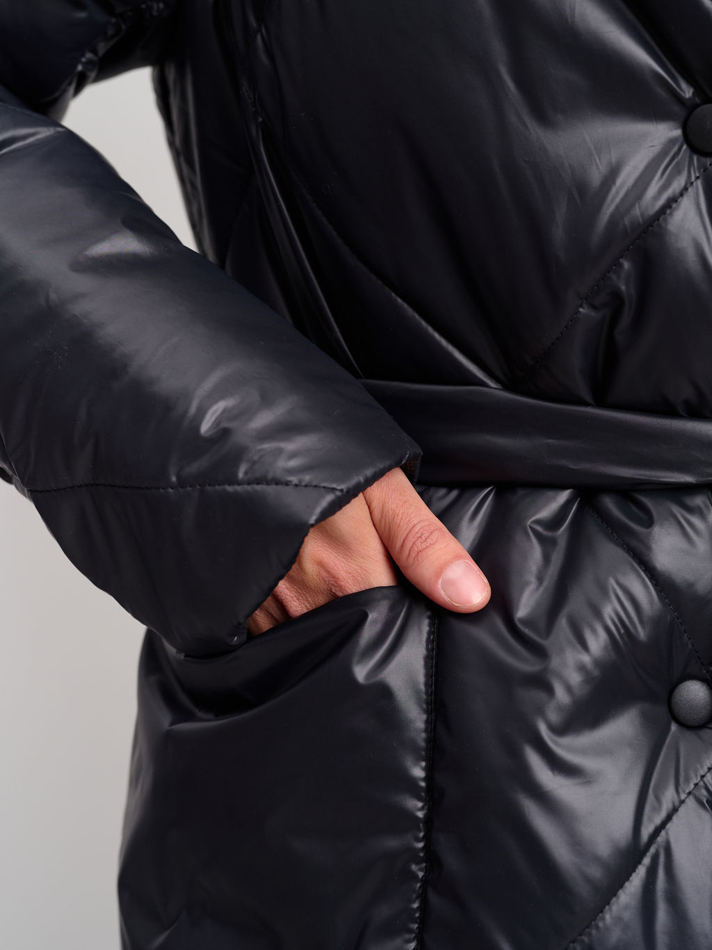 Пальто женское зимнее "Кит" черный