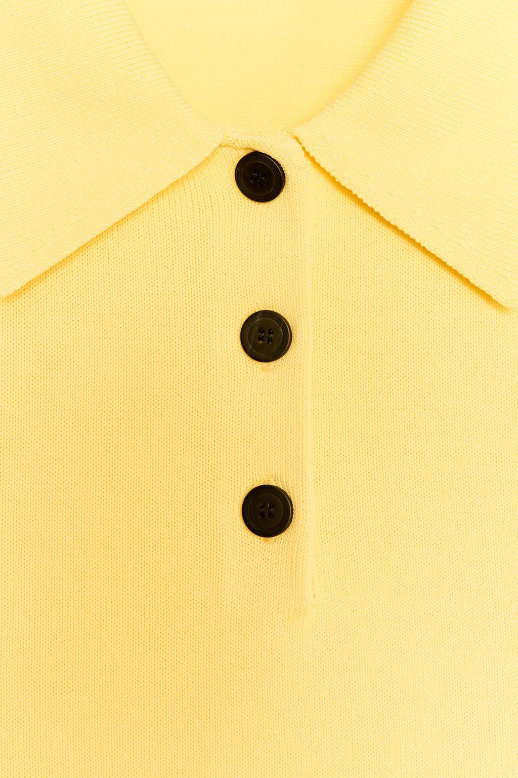 SHORT SLEEVE KNIT POLO TOP - Zara фото 11