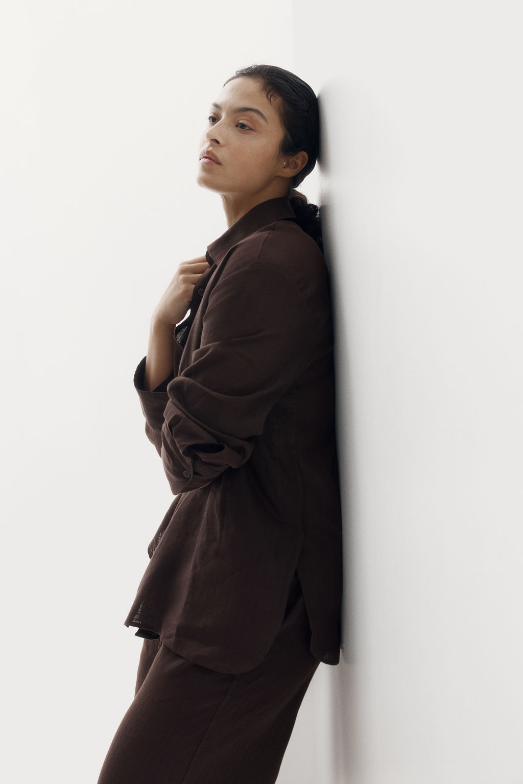 Camisa oversize de lino - H&m фото 6