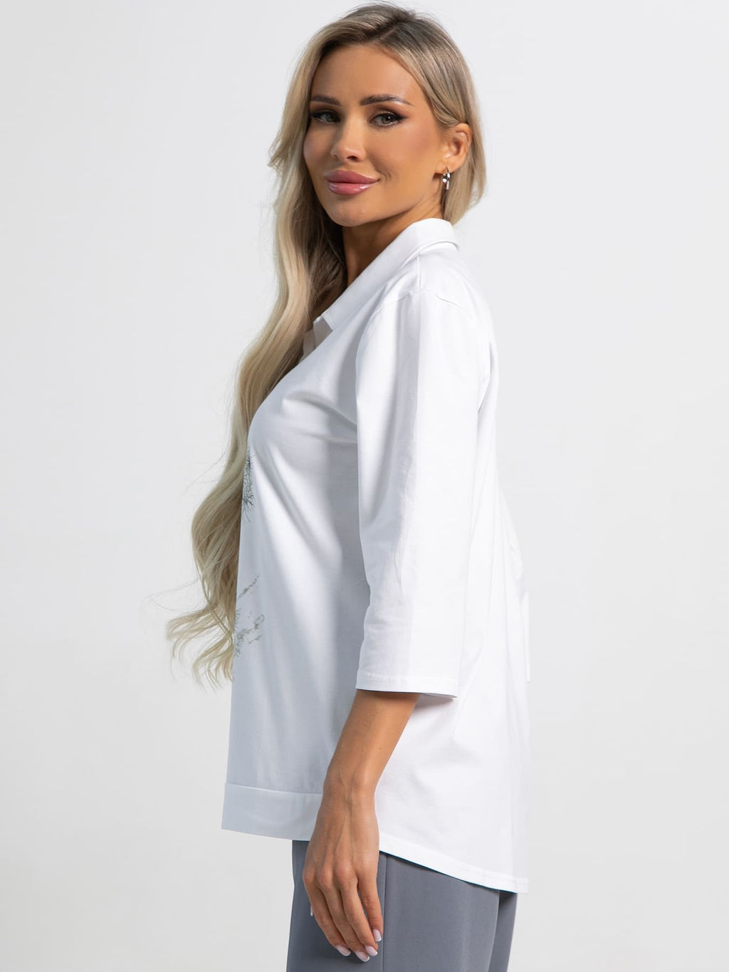 Блуза Сны луговых эльфов (белая) Б15288-18М