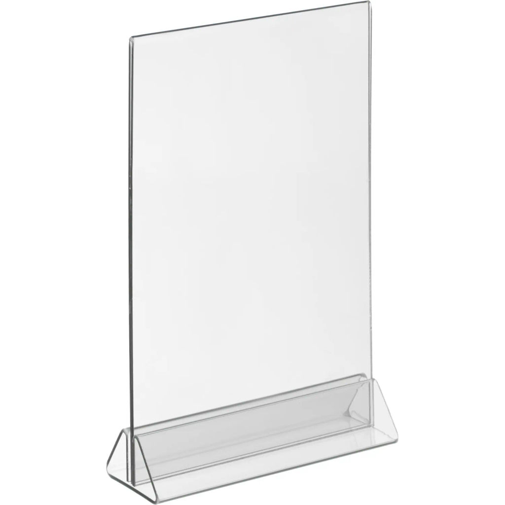 Ценникодержатель настол Комус под меню,треуг.осн.ACR-MENU HOLDER А5,10шт/уп