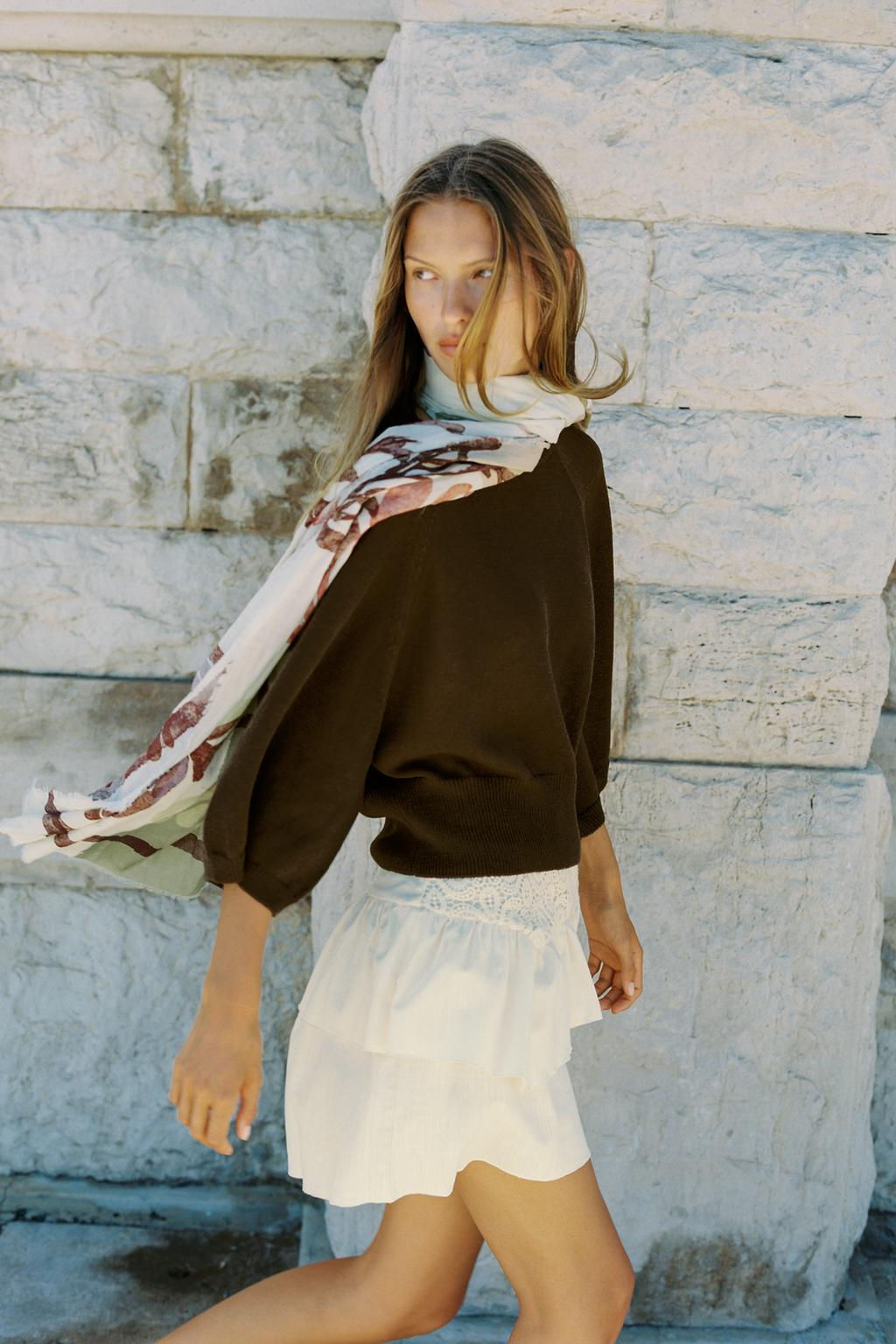 KNIT SWEATER WITH LOOSE-FIT SLEEVES - Zara фото 13