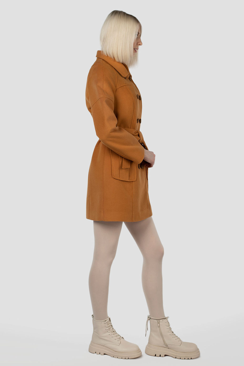 01-05422 Пальто женское демисезонное (пояс) - Империя пальто фото 17