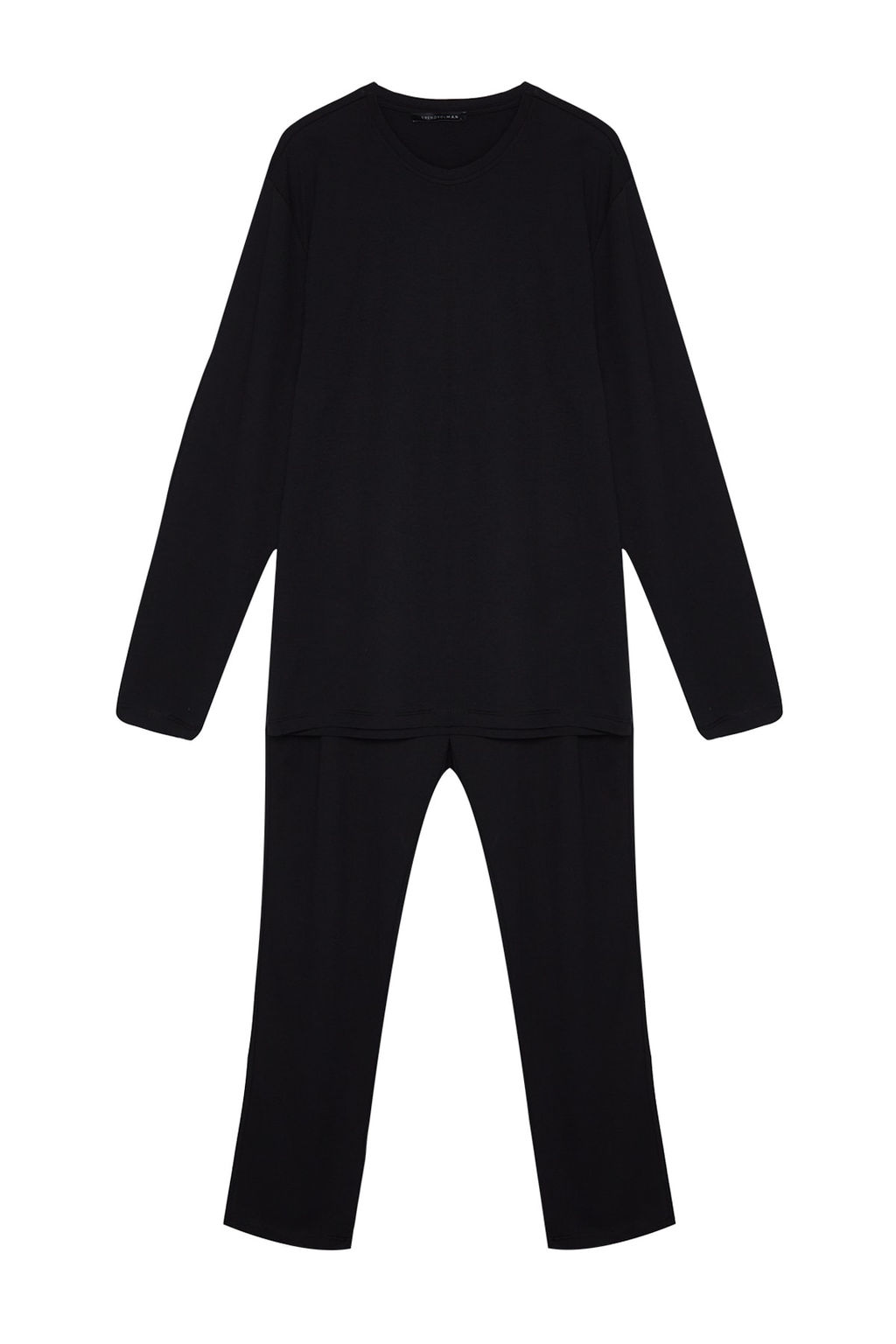 TRENDYOL MAN Siyah Regular Fit Orme Pijama Tak?m? TMNAW24PT00008 - Trendyolmilla фото 9