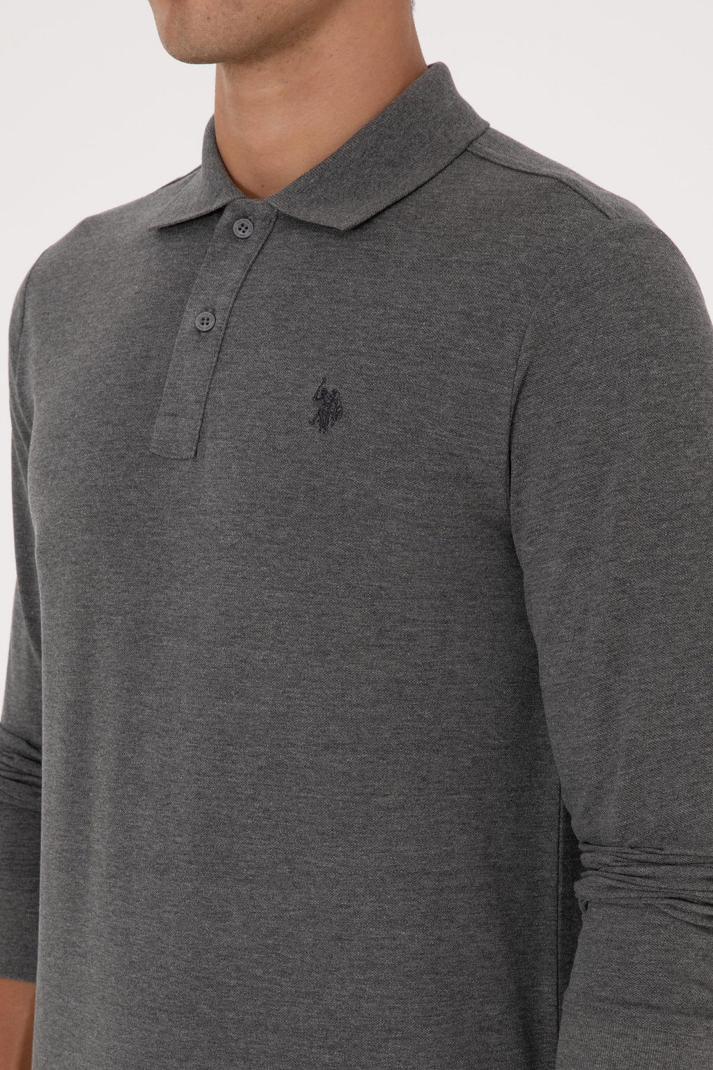 Erkek Antrasit Melanj Basic Sweatshirt Sepette S_rpriz _ndirim