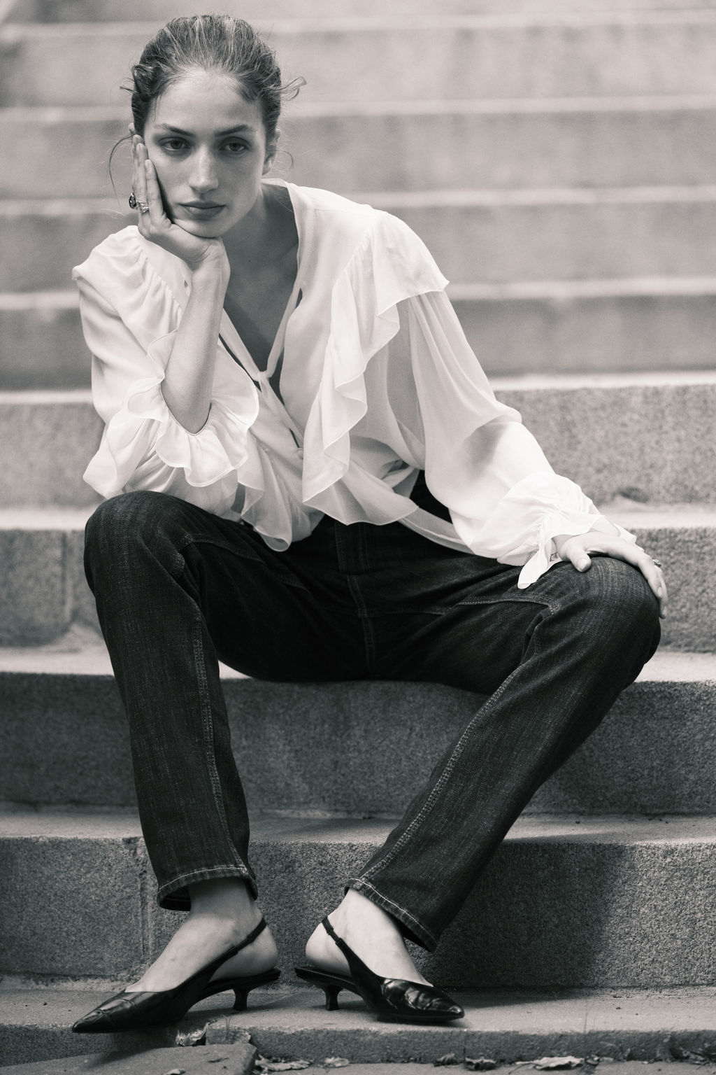Slim Straight High Jeans - H&m фото 4