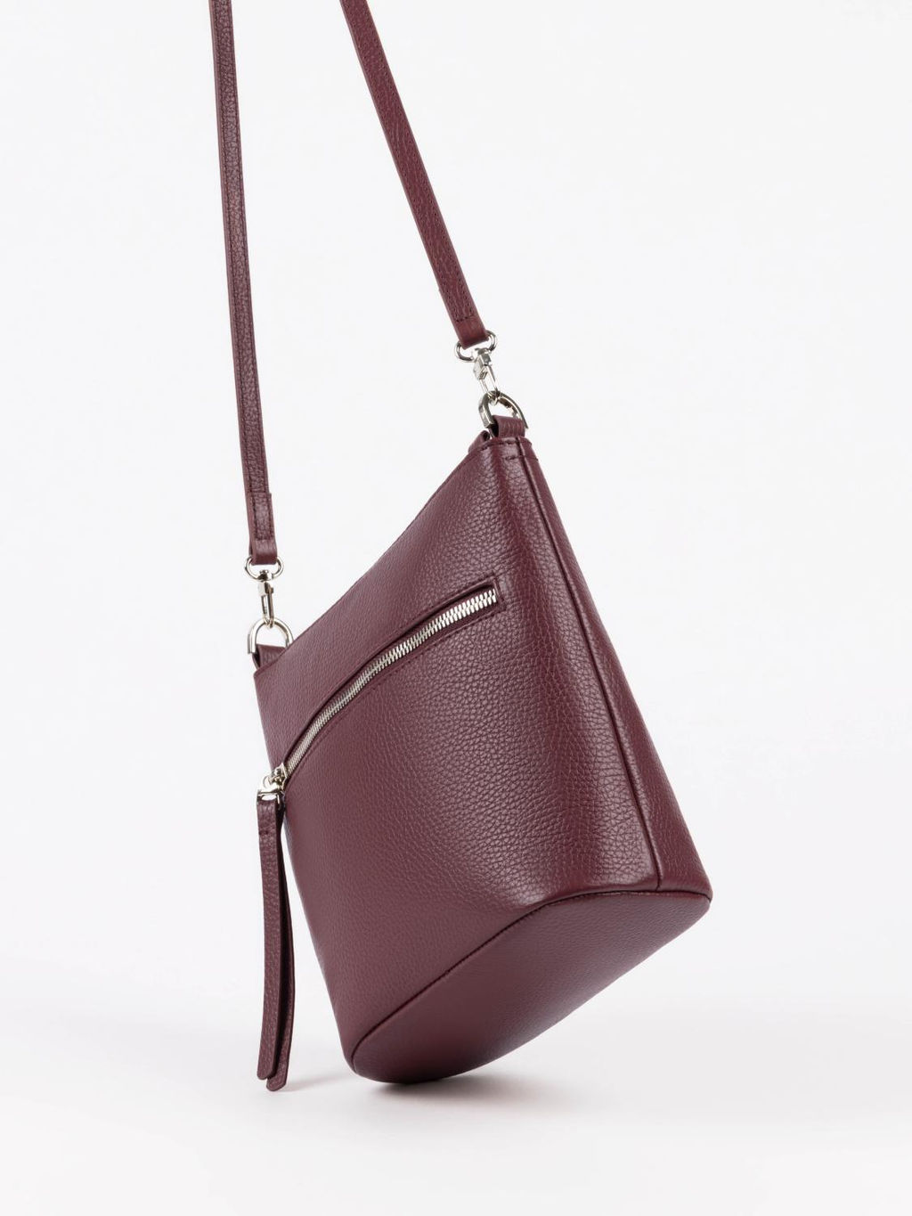 Женская кожаная сумка Richet 3245LN 853 Бордовый