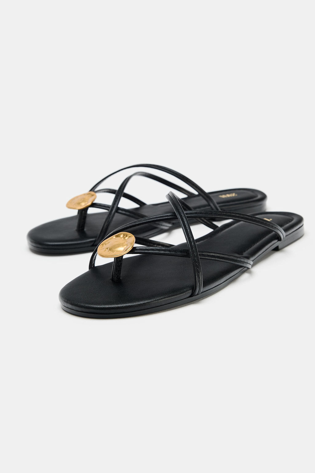 SANDALIA PLANA MULTI TIRAS / Negro - Zara фото 4