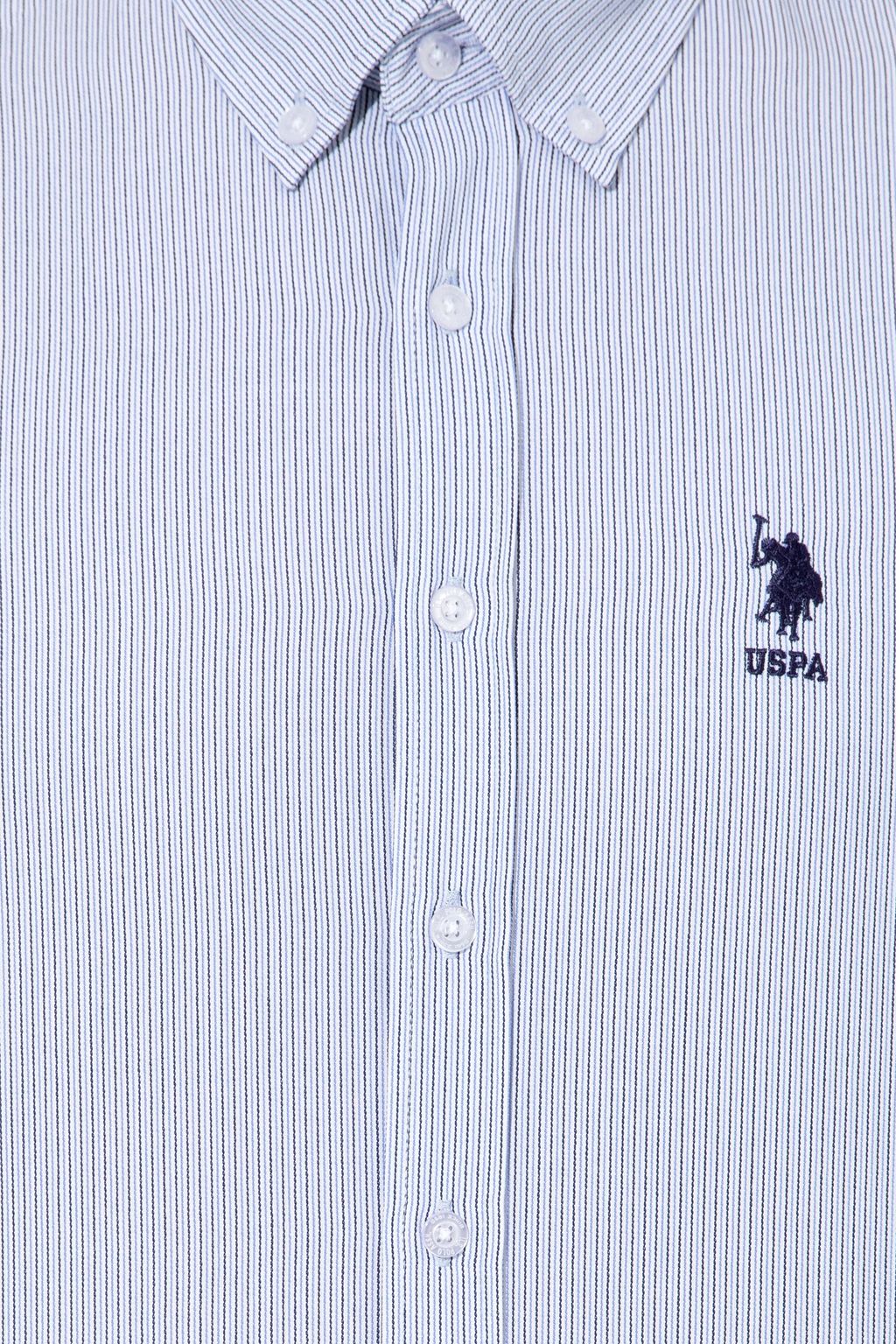 U. S. Polo Assn / Мужская темно-синяя рубашка с длинным рукавом - U.s. polo assn фото 6