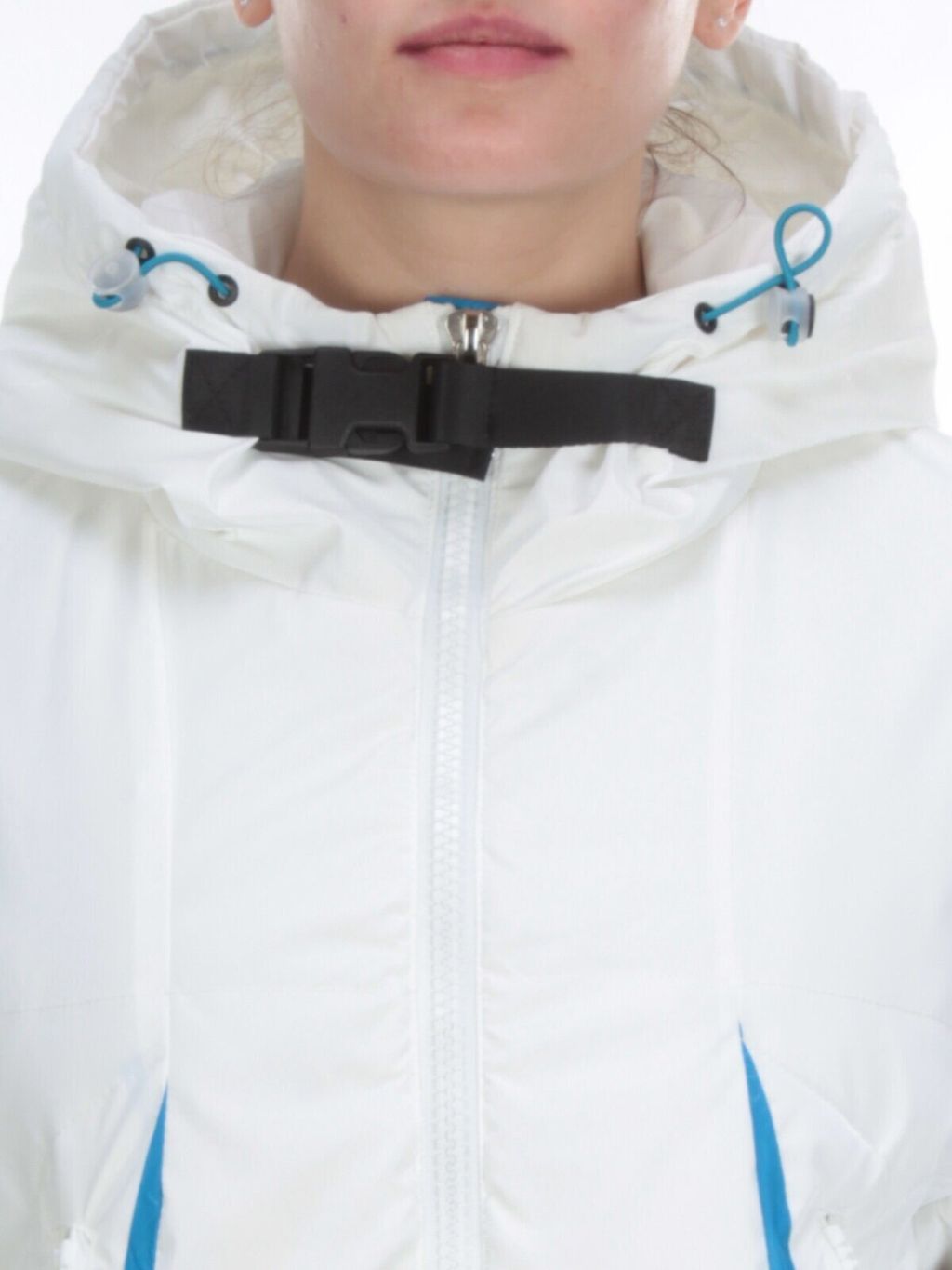 D004 WHITE Куртка демисезонная женская (100 гр. синтепон) - Фабричный китай фото 10