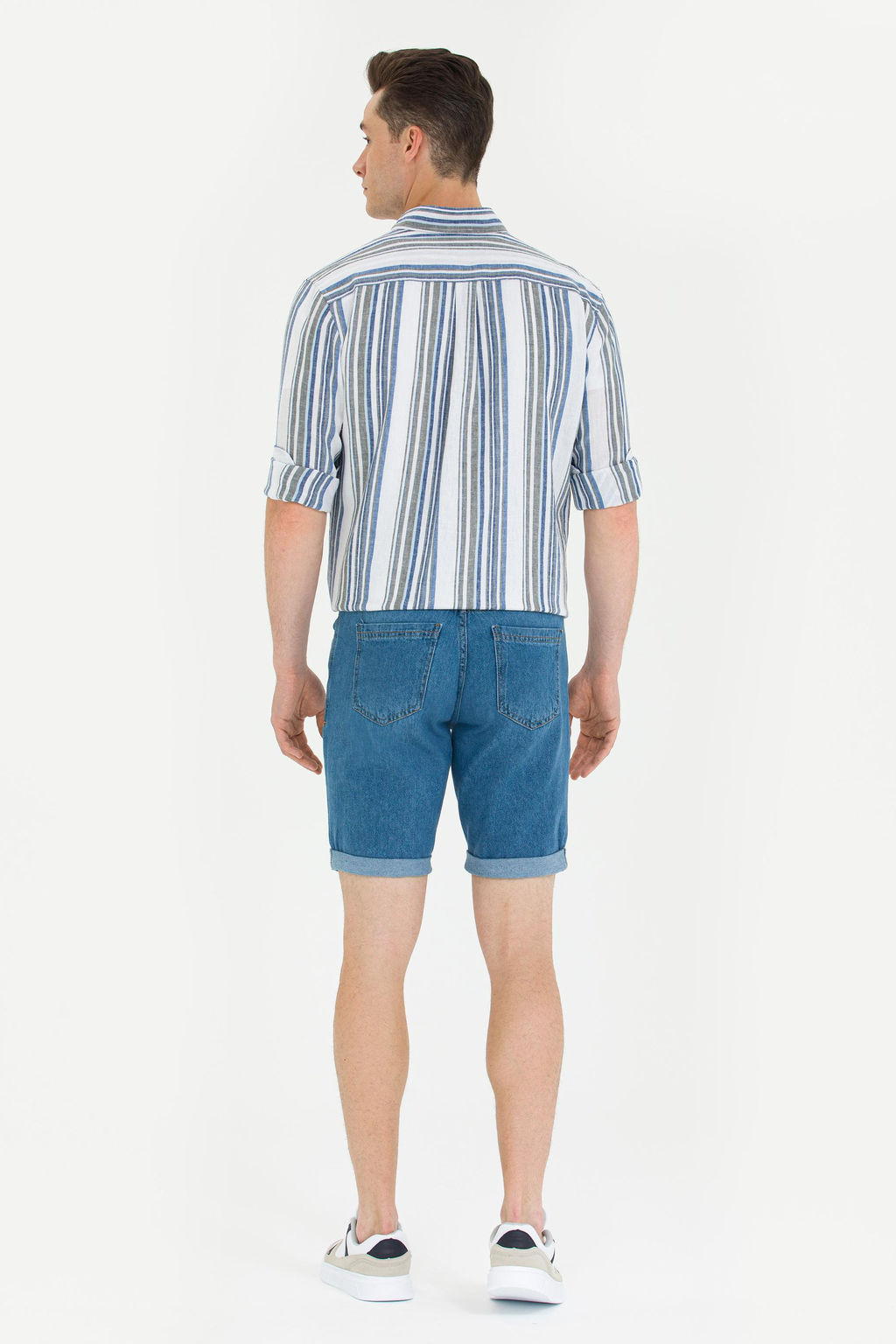 Мужские синие джинсовые шорты - U.s. polo assn фото 4