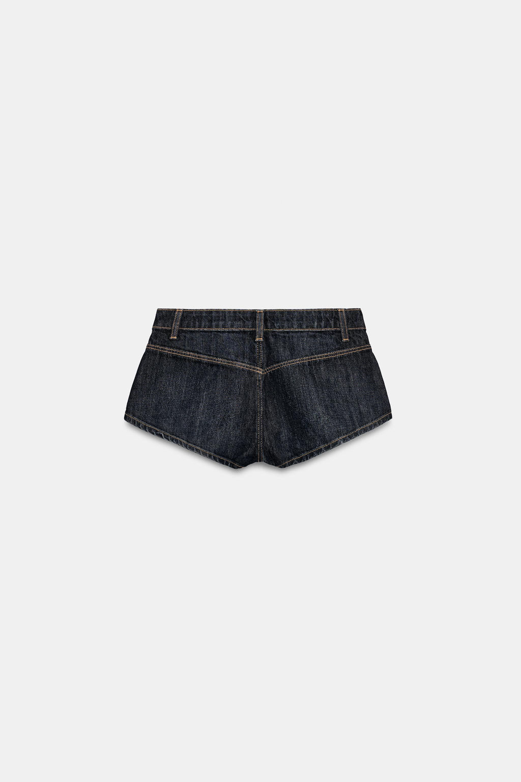 SHORTS MINI DENIM TRF TIRO MEDIO / ?ndigo oscuro