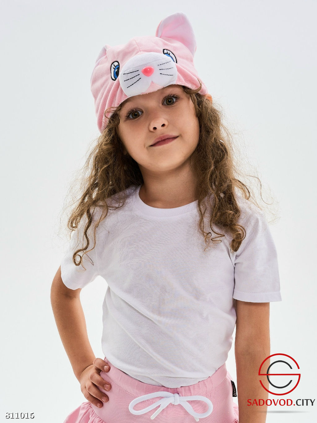 Шапка-маска "Кошечка" для девочки