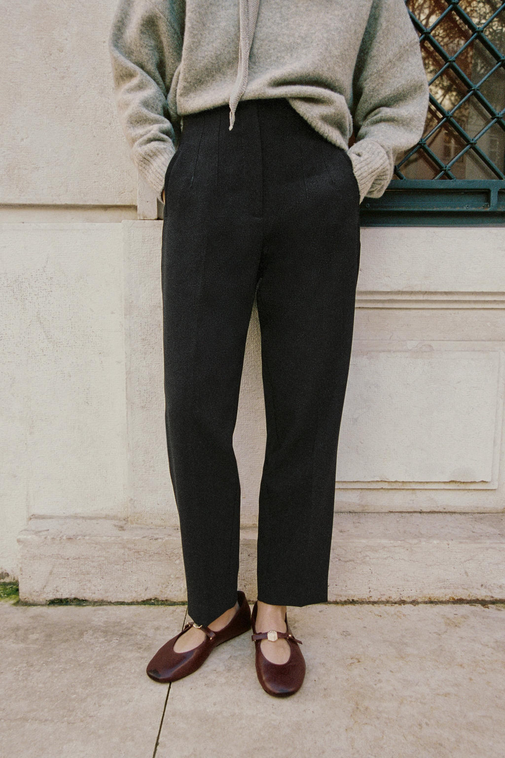 SOFT LEATHER BALLET FLATS - Zara фото 10