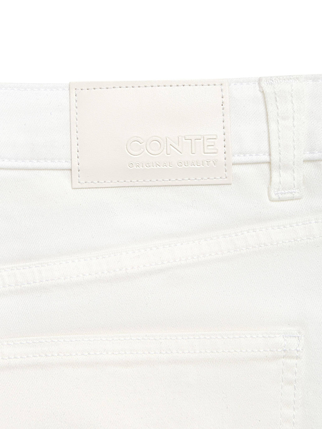 CONTE CON-758 Джинсовые шорты из мягкого денима в молочном оттенке off white - Conte elegant фото 9
