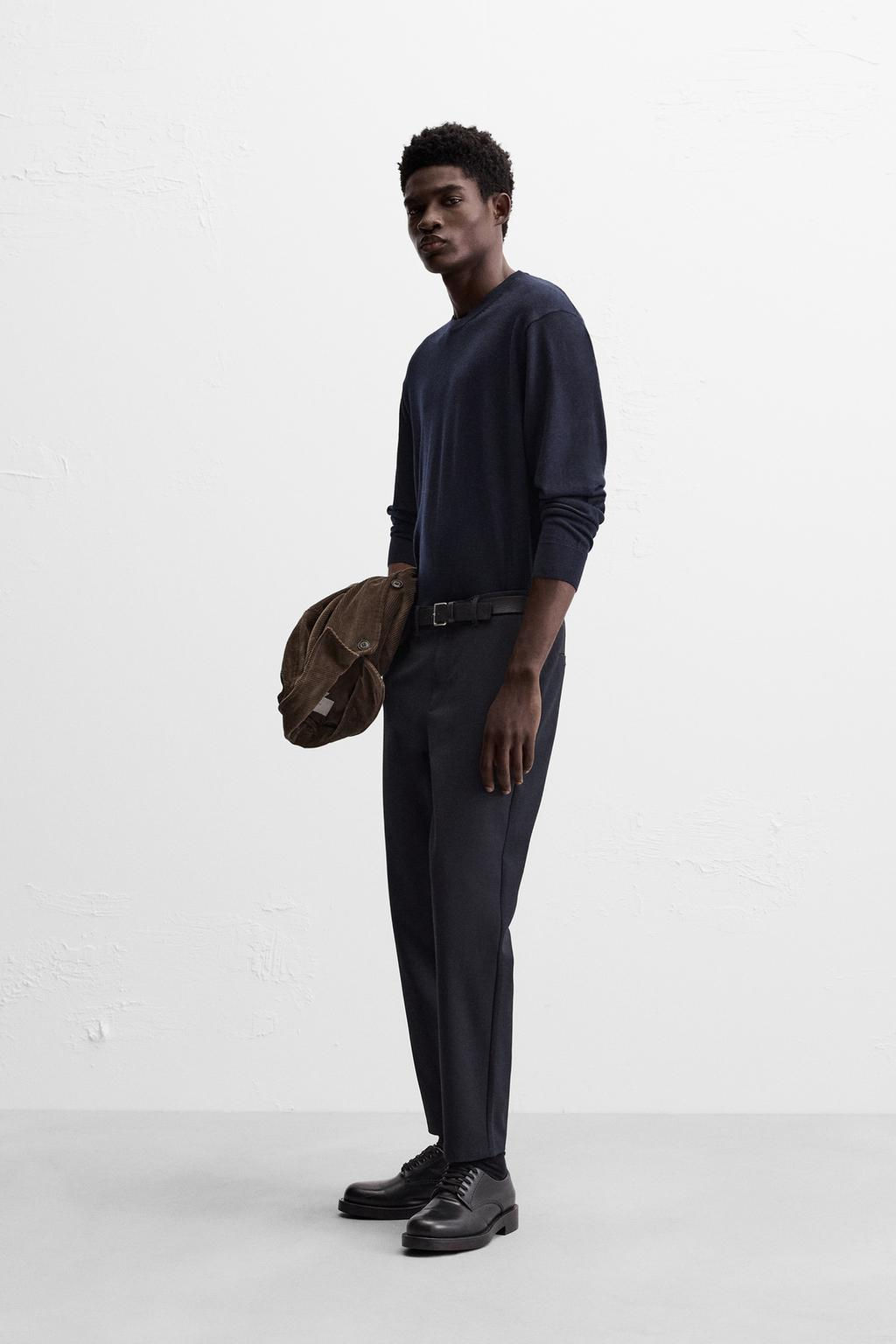 TEXTURED COMFORT TROUSERS - Zara фото 39