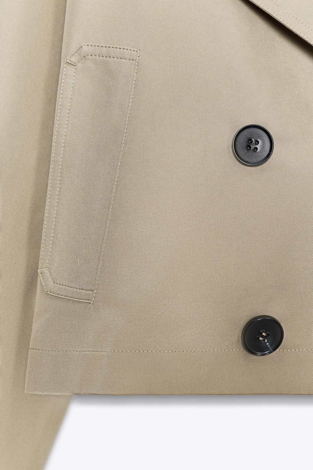 DOUBLE-BREASTED SHORT TRENCH COAT - Zara фото 5