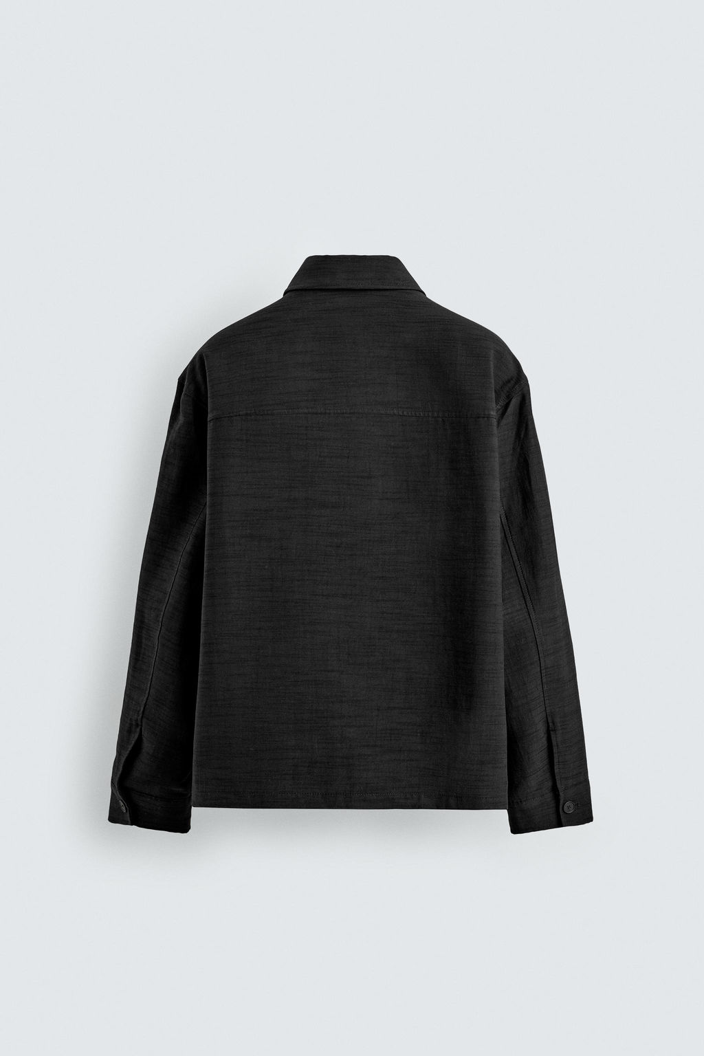 SOBRECAMISA FLUIDA RELAXED FIT / Negro