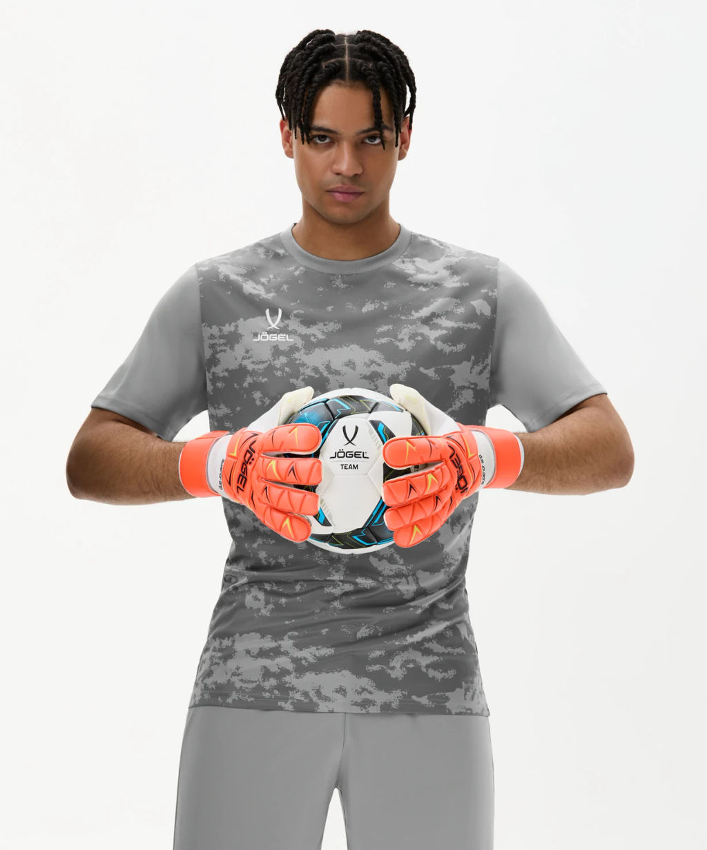 Перчатки вратарские JOGEL Legend SL4 Roll Negative, коралловый  фото 7