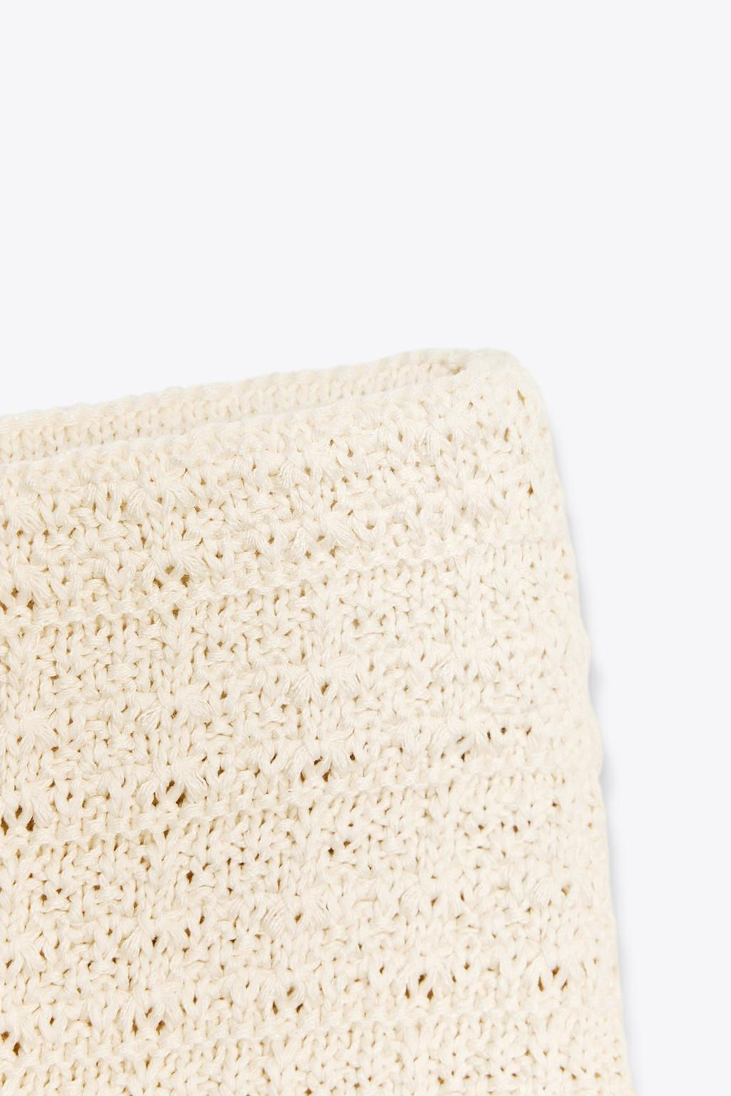 TEXTURED KNIT MINI SKIRT - Zara фото 7