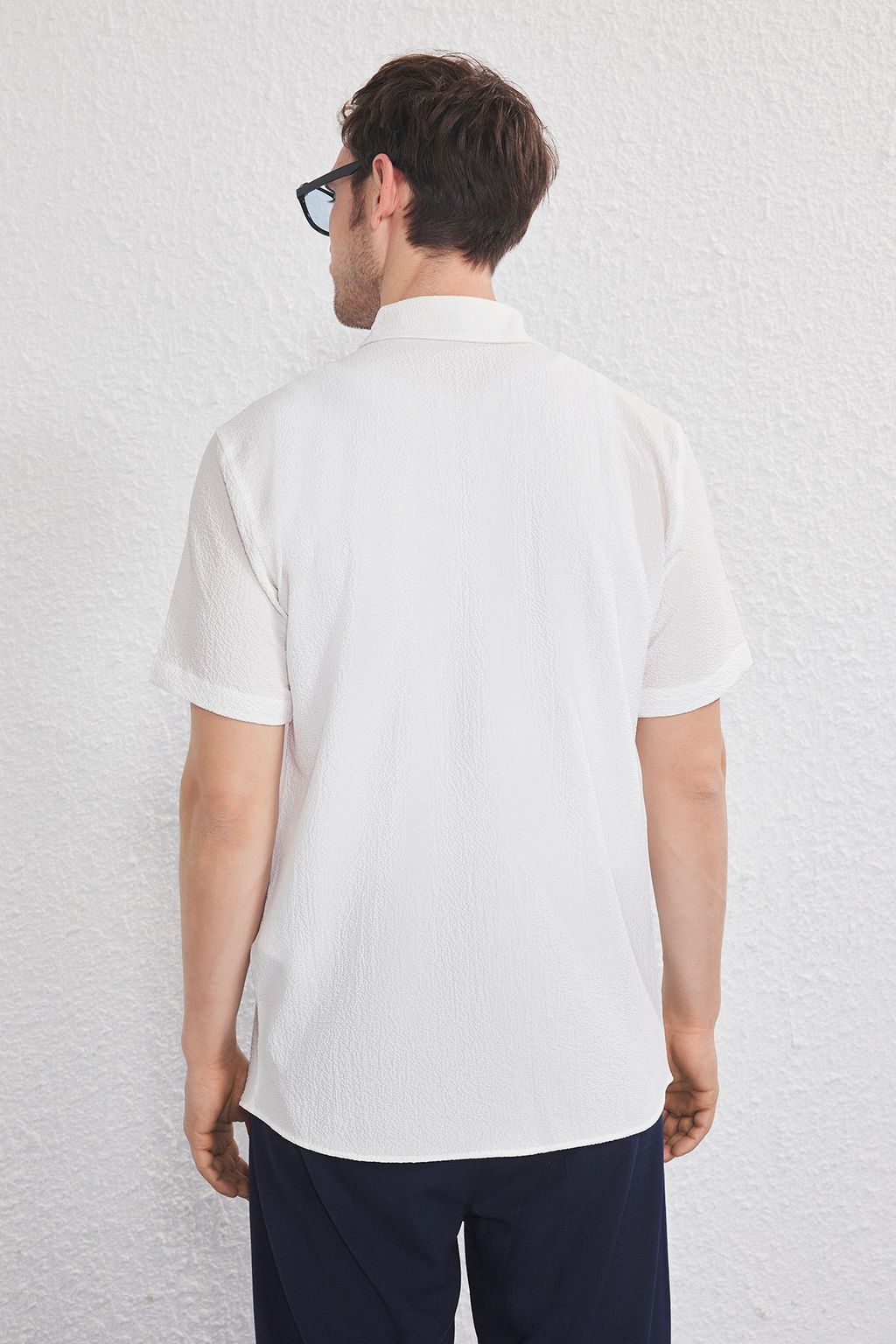 TRENDYOL MAN Lacivert Regular Erkek Gomlek TMNSS25GO00076 - Trendyolmilla фото 4