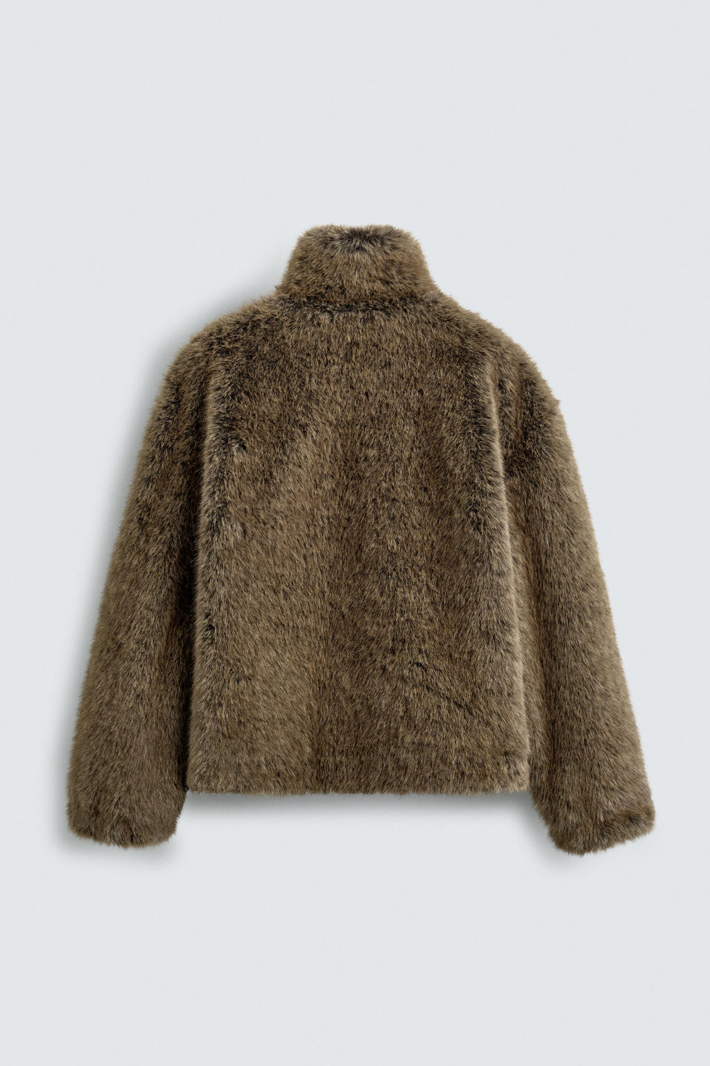 SHORT FAUX FUR COAT - Zara фото 10