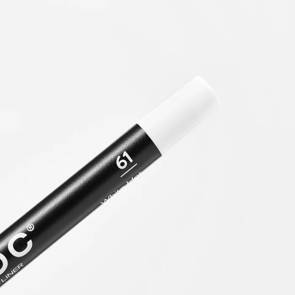 Provoc Гелевый карандаш-подводка для глаз водостойкий / Semi Permanent Gel Eye Liner №61 White Hot, белый матовый