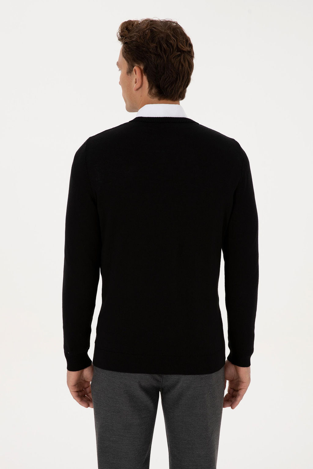 Erkek Siyah Basic Kazak - U.s. polo assn фото 5