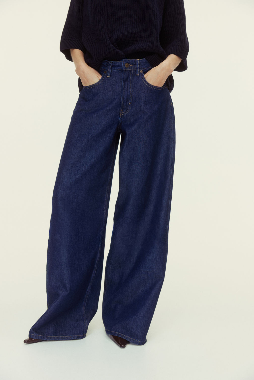 Wide High Waist Jeans - H&m фото 4