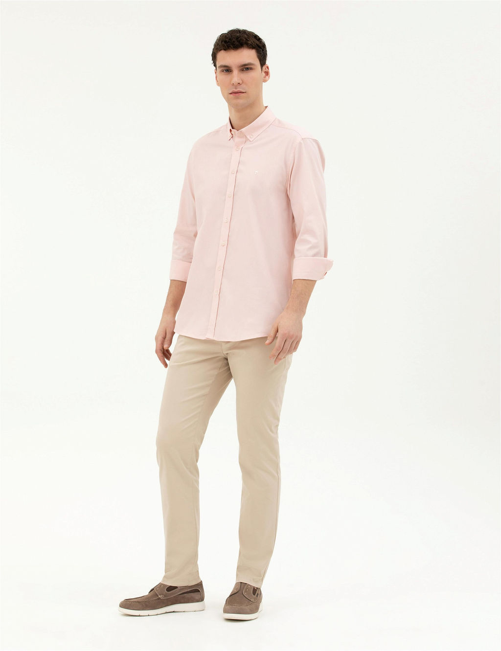 Bej Slim Fit Kanvas Pantolon - Pierre cardin фото 3