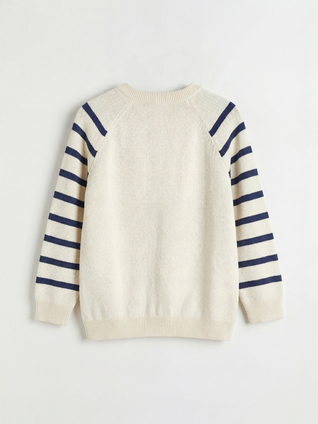 Bisiklet Yaka ?izgili Erkek Bebek Triko H?rka