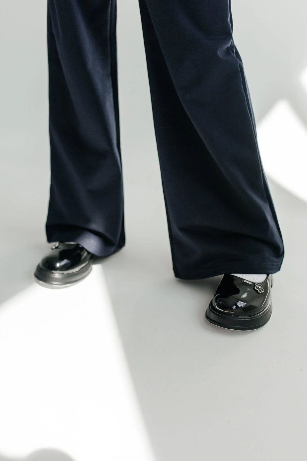 Брюки Ефросинья, цвет Т.Синий, состав 74% х/б, 20% пэ, 6%лайкра - 5+ фото 2