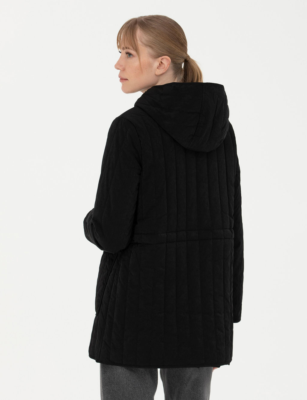 Siyah Kap__onlu Mont - Pierre cardin фото 5