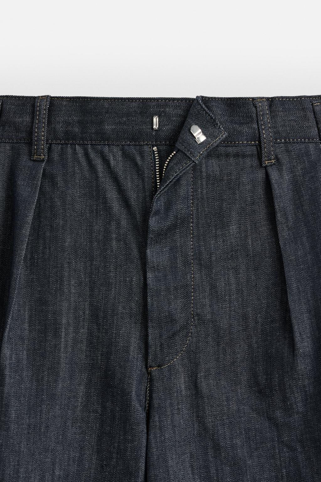 PLEATED WIDE-LEG JEANS - Zara фото 10