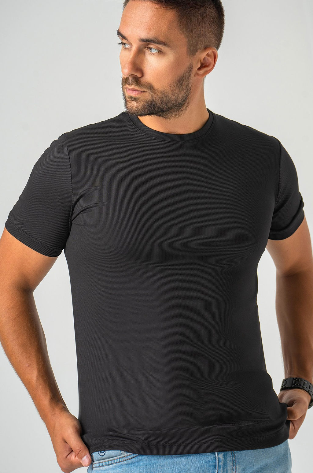 Мужская спортивная футболка в рубчик Happyfox - Happy fox фото 6