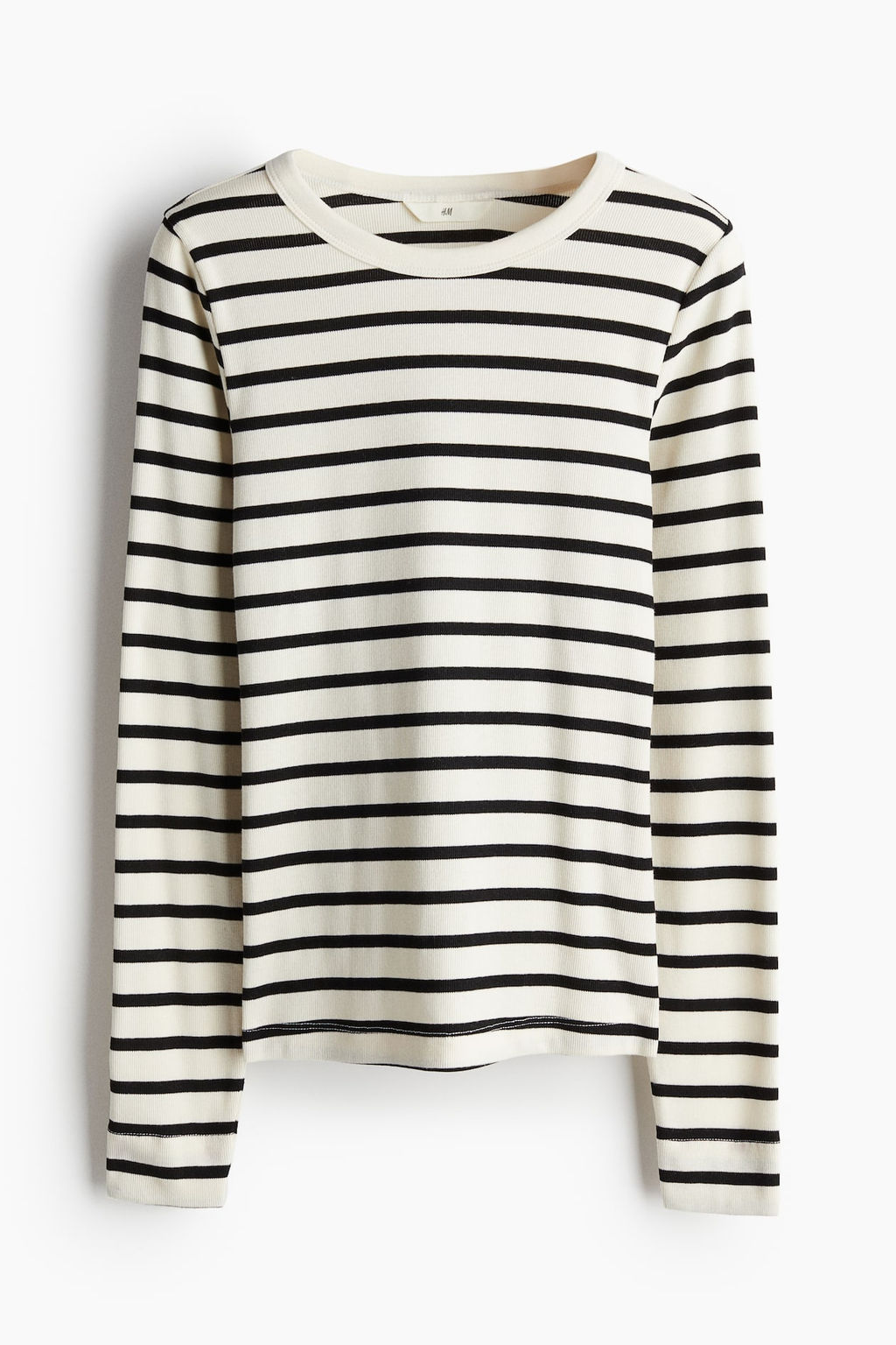 Camiseta en punto de canale - H&m фото 6