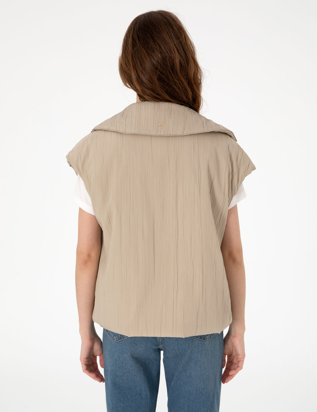 Kum Crop Top Yelek