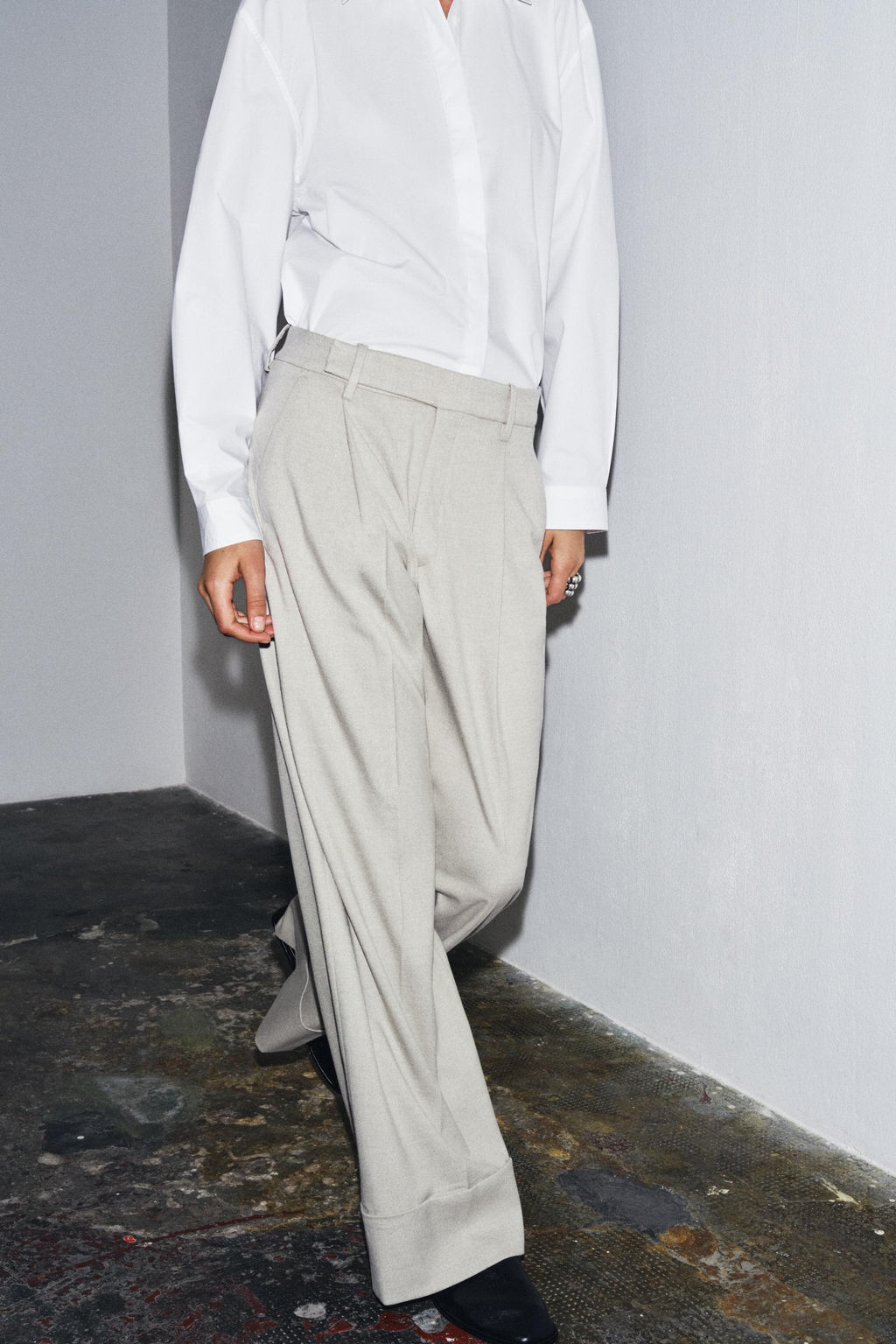 ZW COLLECTION DARTED TROUSERS - Zara фото 4