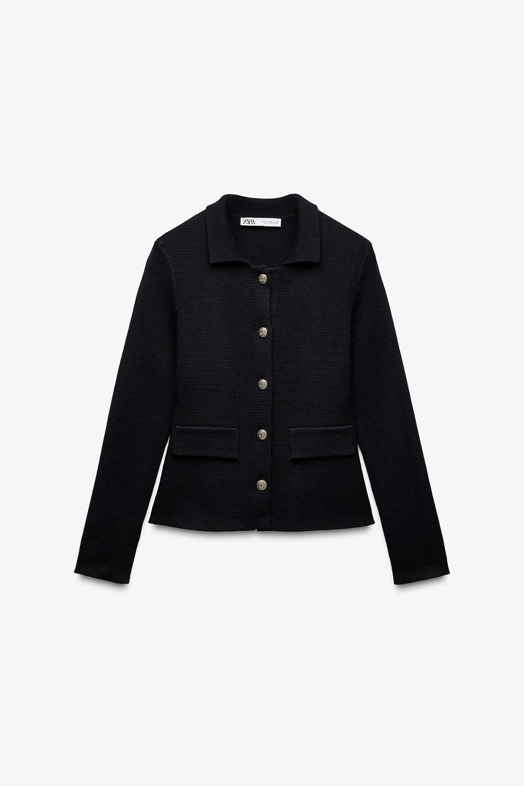 BUTTONED KNIT CARDIGAN - Zara фото 14