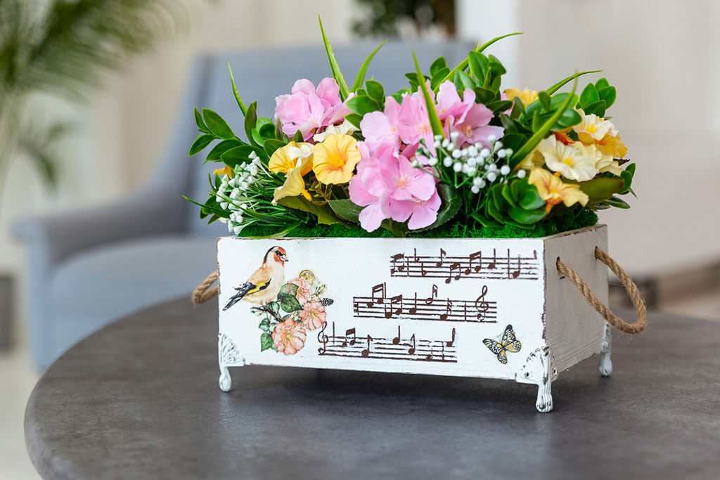 Искусственное растение Blumentag ATJ-22 Растение искусственное Гортензия 29 см 5 х 1 шт. 01  фото 9