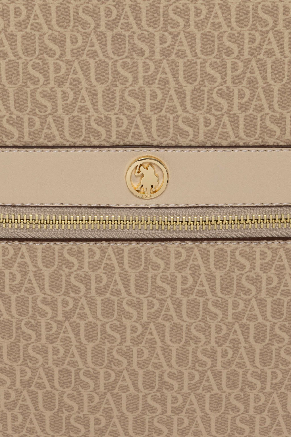 U. S. Polo Assn Женская бежевая сумка через плечо - U.s. polo assn фото 5