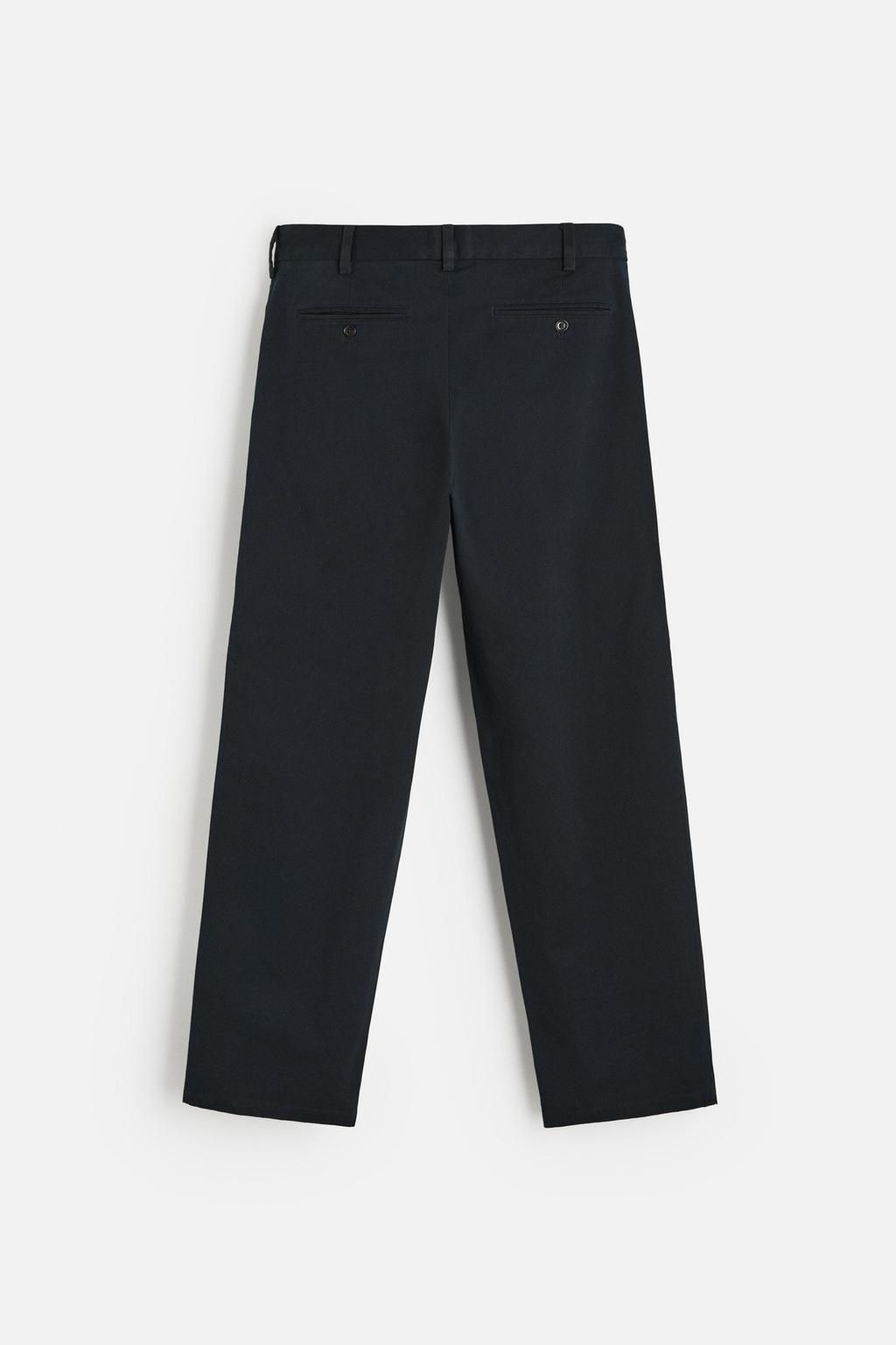 PLEATED CHINO TROUSERS - Zara фото 7
