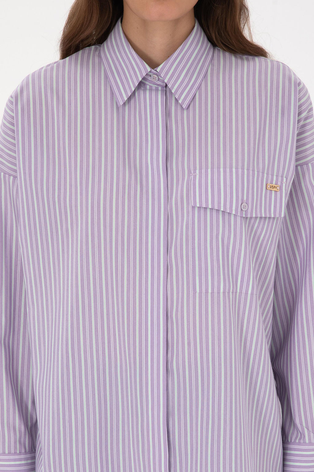 Kad_n Mor _izgili Uzun Kollu G_mlek - U.s. polo assn фото 6