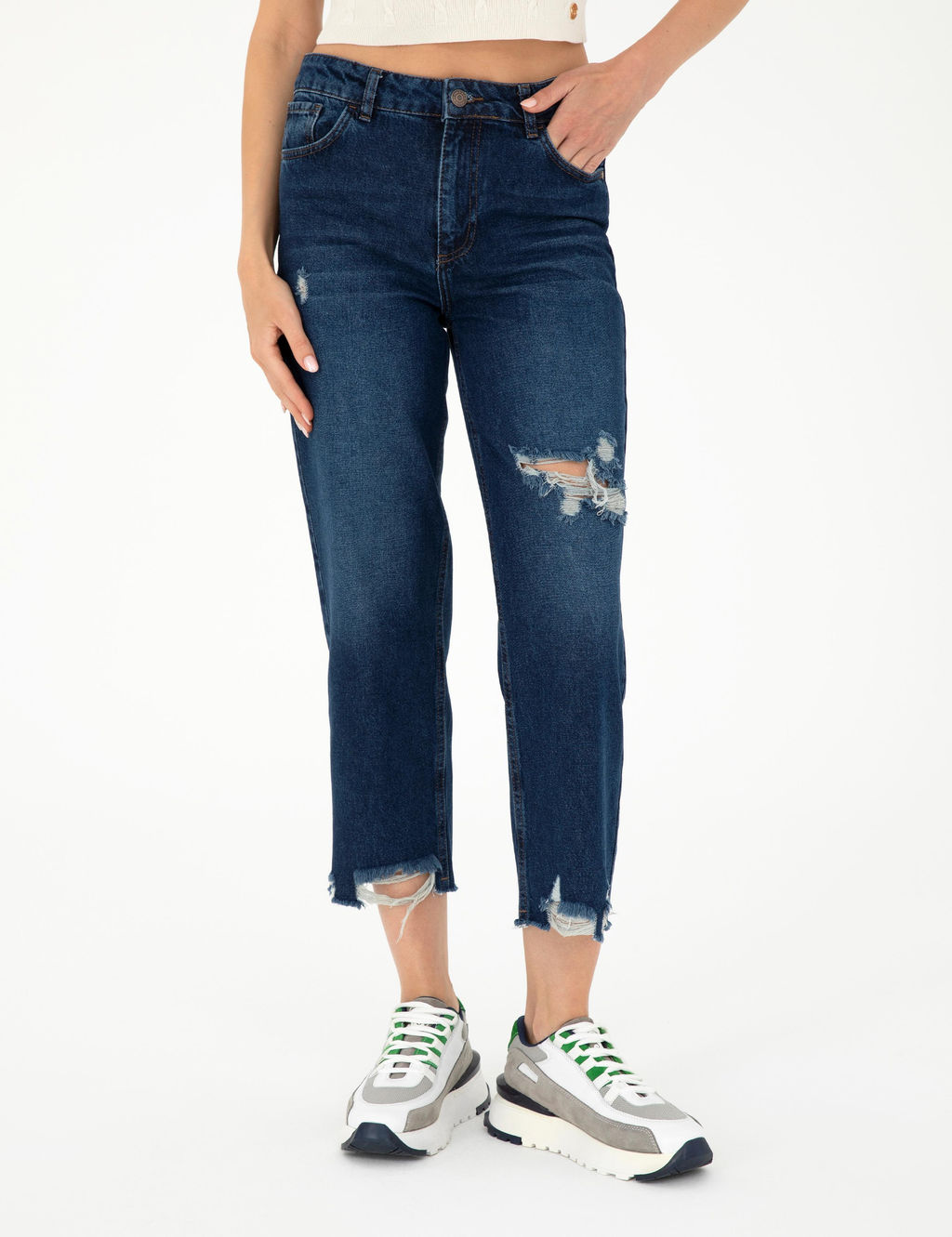 Koyu _ndigo Jean Pantolon - Pierre cardin фото 2