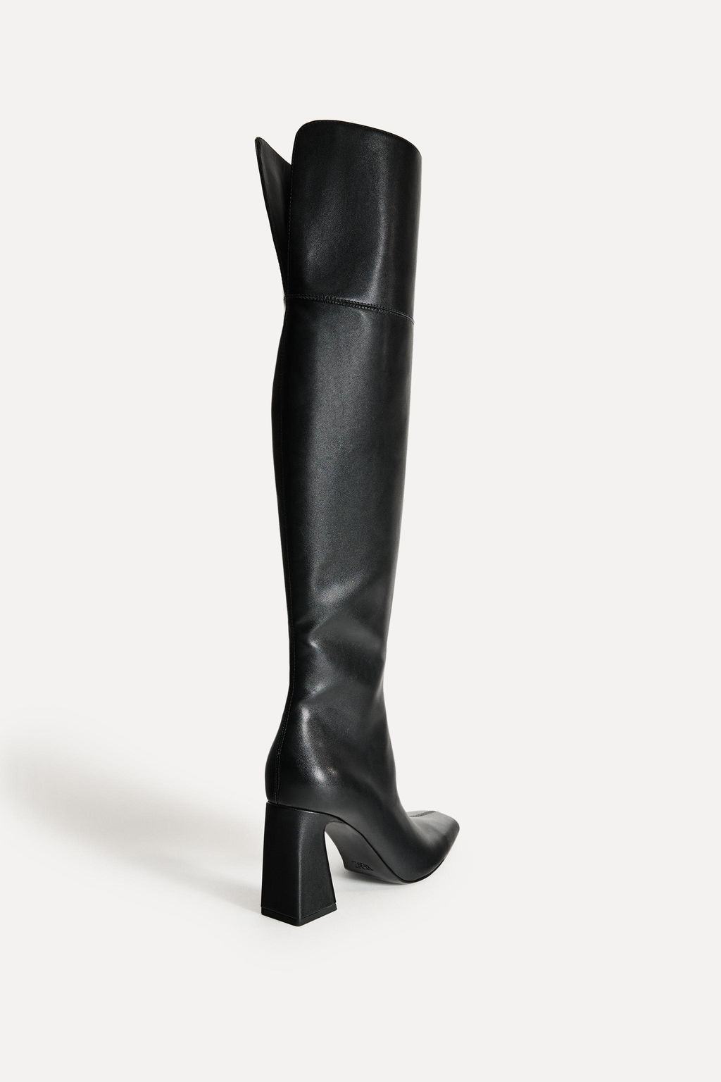 LEATHER OVER-THE-KNEE HIGH-HEEL BOOTS 50TH ANNIVERSARY - Zara фото 4