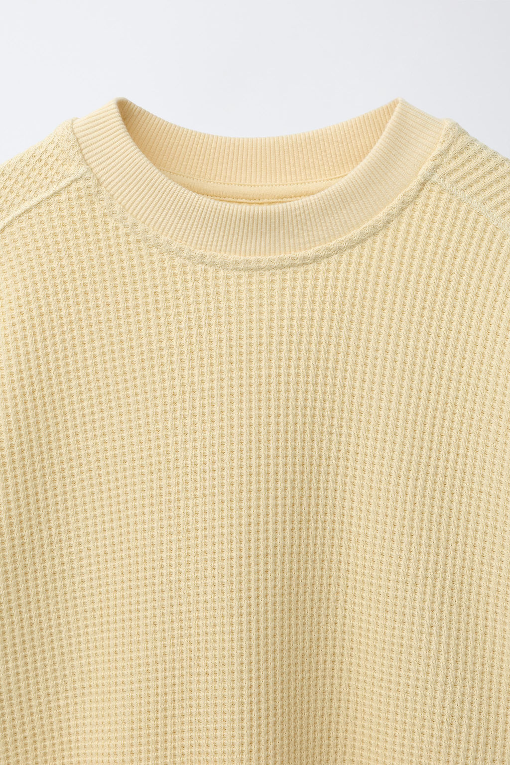 CAMISETA FELPA WAFFLE / Mantequilla - Zara фото 3